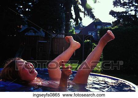Laughing Little Girl in Pool View Large Photo Image Stock Photography - Laughing Little Girl in Pool. Fotosearch
