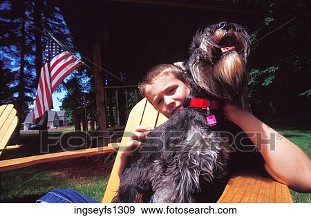Little Boy Holding Dog View Large Photo Image Stock Photo - Little Boy Holding Dog. Fotosearch