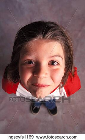 Little Girl Looking Up View Large Photo Image Stock Photo - Little Girl Looking Up. Fotosearch