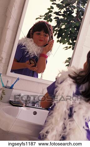 Little Girl Playing Dress Up View Large Photo Image Stock Photo - Little Girl Playing Dress Up. Fotosearch