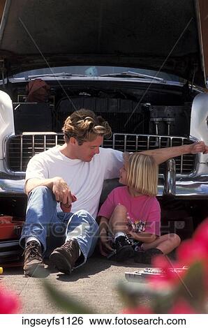 Man Talking to Little Girl in Driveway View Large Photo Image Stock Photograph - Man Talking to Little Girl in Driveway. Fotosearch