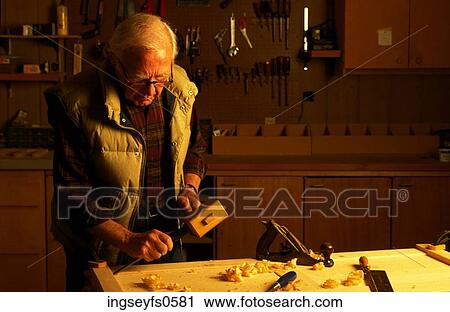 Old Man Wood-Carving View Large Photo Image Stock Image - Old Man Wood-Carving. Fotosearch