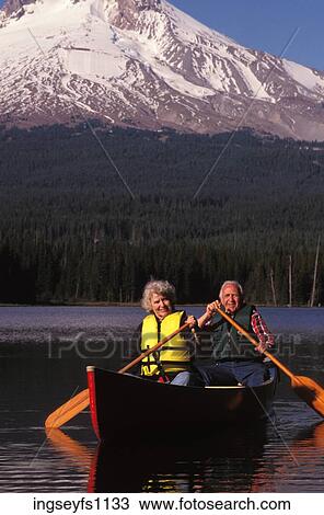 Older Couple Canoeing View Large Photo Image Stock Image - Older Couple Canoeing. Fotosearch