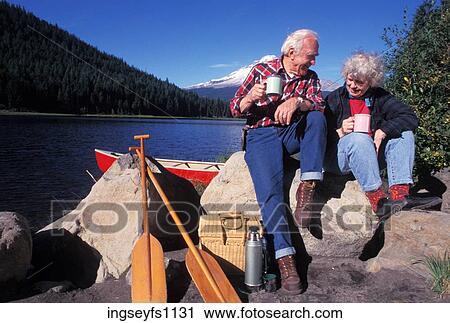 Older Couple Having a Picnic View Large Photo Image Stock Image - Older Couple Having a Picnic. Fotosearch