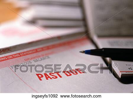 Past Due Bill View Large Photo Image Stock Image - Past Due Bill. Fotosearch