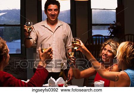 Proposing a Toast View Large Photo Image Stock Image - Proposing a Toast. Fotosearch
