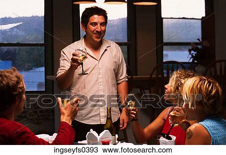 Proposing a Toast View Large Photo Image Stock Image - Proposing a Toast. Fotosearch