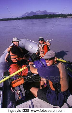 Rafting on the Copper River in Alaska View Large Photo Image Stock Photo - Rafting on the Copper River in Alaska. Fotosearch