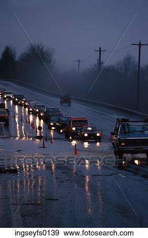 Rainy Day Driving View Large Photo Image Stock Photo - Rainy Day Driving. Fotosearch