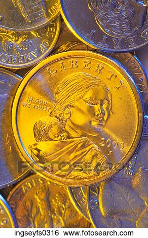 Stock Photograph - Sacagawea Dollar. Fotosearch