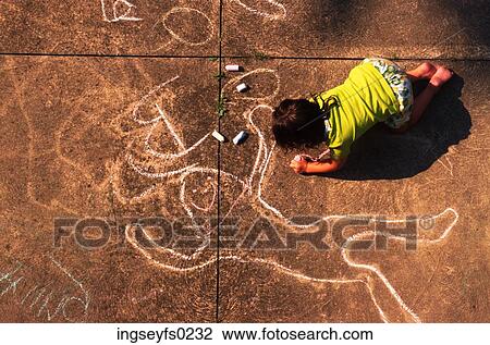 Sidewalk Chalk View Large Photo Image Stock Image - Sidewalk Chalk. Fotosearch