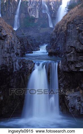 Stock Photography - Small Waterfall. Fotosearch