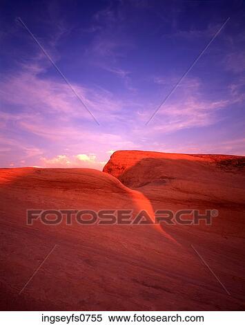 Stock Photography - Smooth Rock Face in Utah. Fotosearch