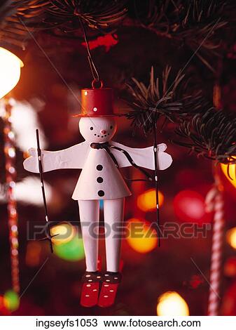 Snowman Tree Ornament View Large Photo Image Stock Image - Snowman Tree Ornament. Fotosearch