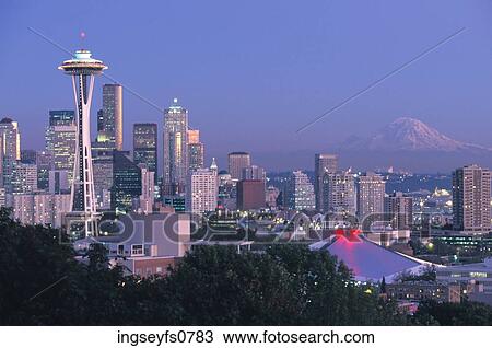 Space Needle Seattle Washington View Large Photo Image Stock Image - Space Needle Seattle Washington. Fotosearch