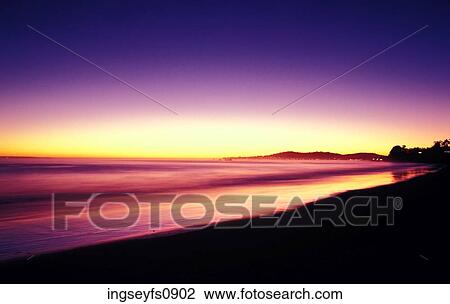 Sunset on the Beach View Large Photo Image Stock Image - Sunset on the Beach. Fotosearch