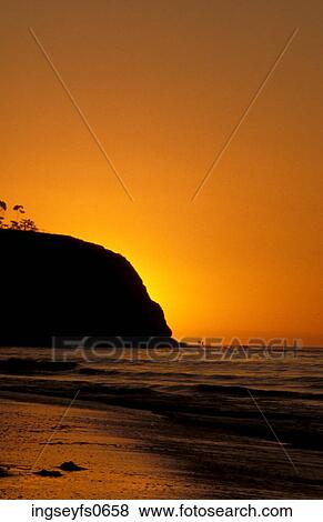 Stock Photo - Sunset on the Coast. Fotosearch