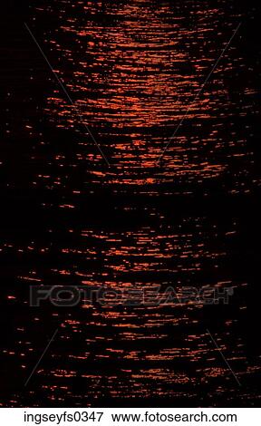 Sunset Reflecting on Water View Large Photo Image Stock Photo - Sunset Reflecting on Water. Fotosearch