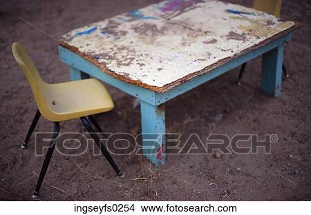Picture - Table and Chair for Child. Fotosearch