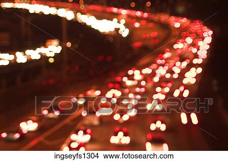 Traffic on a Busy Street View Large Photo Image Picture - Traffic on a Busy Street. Fotosearch
