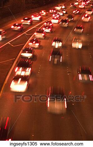 Stock Photography - Traffic on a Busy Street. Fotosearch