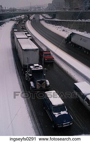 Stock Image - Winter Driving. Fotosearch