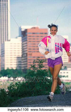 Woman Jogging View Large Photo Image Stock Photograph - Woman Jogging. Fotosearch