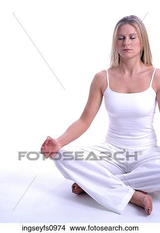 Woman Meditating View Large Photo Image Picture - Woman Meditating. Fotosearch