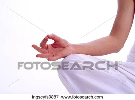 Stock Photo - Woman Meditating. Fotosearch