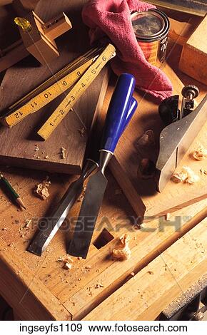 Woodworking Tools View Large Photo Image Stock Photo - Woodworking Tools. Fotosearch