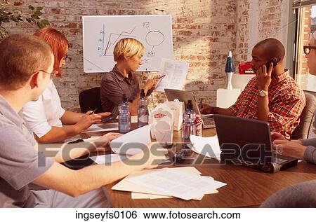 Stock Photograph - Young Dot Com Executives. Fotosearch