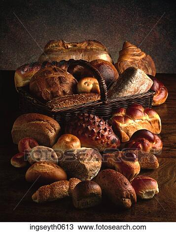 Breads, Bread, bagel, ciabatta, baguette, baker, bakery View Large Photo Image Stock Image - Breads, Bread, bagel, ciabatta, baguette, baker, bakery. Fotosearch