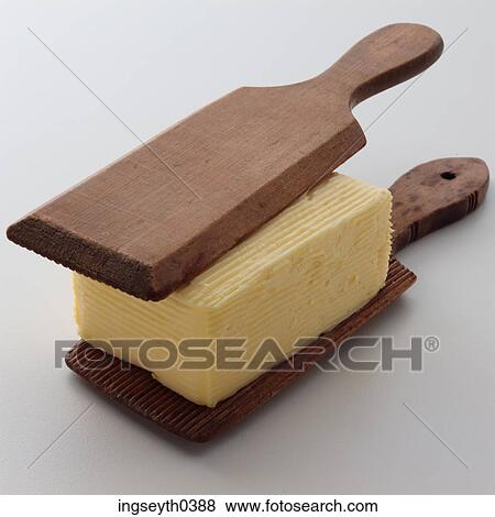 Stock Photo - butter, home made, pat. Fotosearch