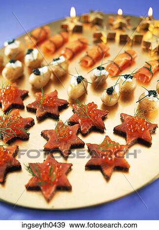 Canapes, star, stars, finger food, savoury Canapes, buffet, food View Large Photo Image Stock Photo - Canapes, star, stars, finger food, savoury Canapes, buffet, food. Fotosearch
