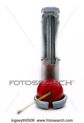 Cherry Stoner, Cherry, Stoner, kitchen utensil, de-stoner, cherry, food View Large Photo Image Stock Photograph - Cherry Stoner, Cherry, Stoner, kitchen utensil, de-stoner, cherry, food. Fotosearch