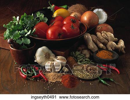 Curry Ingredients, Curry, Ingredients, spices, tomatoes, indian food, indian ingredients View Large Photo Image Stock Image - Curry Ingredients, Curry, Ingredients, spices, tomatoes, indian food, indian ingredients. Fotosearch