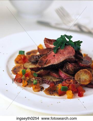duck caponata, caponata, duck, food, diet, nutritian, eat View Large Photo Image Picture - duck caponata, caponata, duck, food, diet, nutritian, eat. Fotosearch