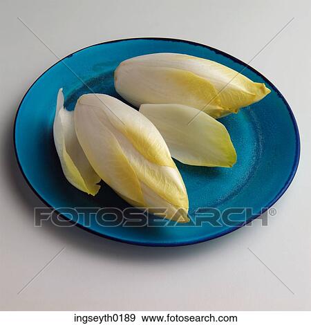 endvive, chicory, plate, leaves View Large Photo Image Stock Photo - endvive, chicory, plate, leaves. Fotosearch