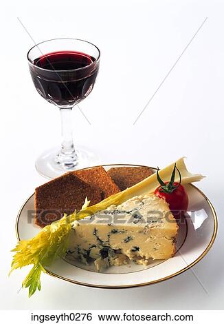 glass of wine, red wine, cheese, plate, cheese course, biscuits, celery stick View Large Photo Image Stock Photograph - glass of wine, red wine, cheese, plate, cheese course, biscuits, celery stick. Fotosearch