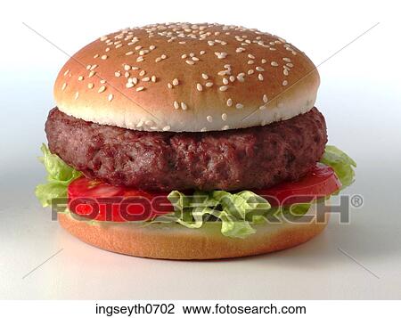 hamburger, take away, bun, sesame bun, beefbuger, american food, food View Large Photo Image Stock Image - hamburger, take away, bun, sesame bun, beefbuger, american food, food. Fotosearch