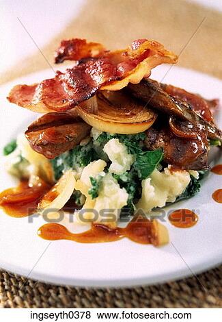 Liver & bacon, bacon, Liver, food, diet, nutritian, eat View Large Photo Image Stock Photo - Liver & bacon, bacon, Liver, food, diet, nutritian, eat. Fotosearch