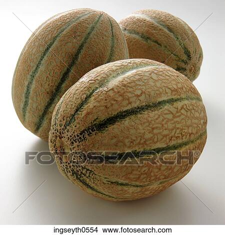 Picture - Melons, Melons, fruit, healthy, juicy, sweet, ripe. Fotosearch