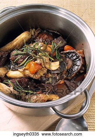 Stock Photography - mushroom casserole, casserole, stew, mushroom, food, diet, nutritian. Fotosearch