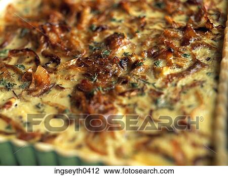 Onion Quiche, Onion, Quiche, food, diet, nutritian, eat View Large Photo Image Stock Image - Onion Quiche, Onion, Quiche, food, diet, nutritian, eat. Fotosearch