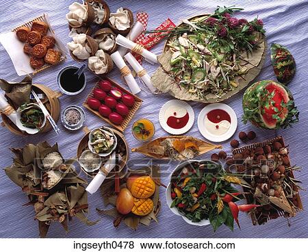 Oriental Party, Oriental, Party, chinese, chinese food selection, food, diet View Large Photo Image Stock Photo - Oriental Party, Oriental, Party, chinese, chinese food selection, food, diet. Fotosearch