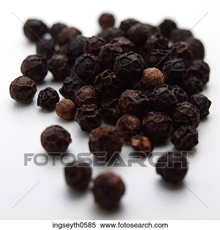 Stock Photography - Pepper cornsPepper, black pepper, unground pepper, flavour, pepper mill, food, diet. Fotosearch