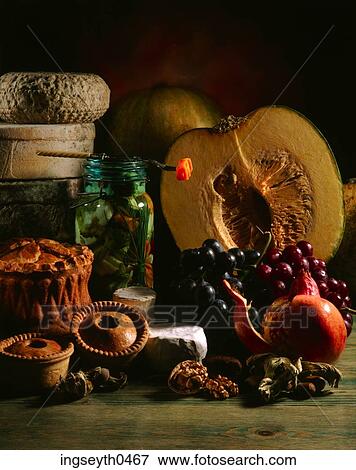 Stock Photo - Pumpkin Ingredients, Ingredients, Pumpkin, foods, halloween, food, diet. Fotosearch