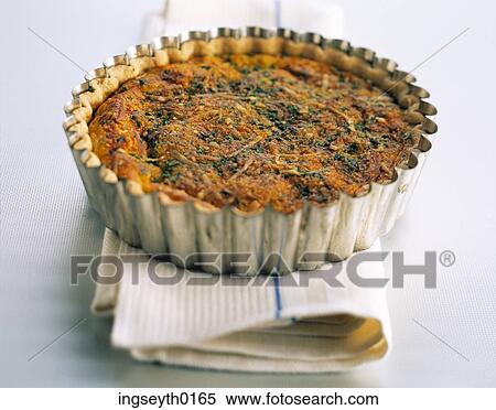 Stock Photography - quiche, tart, flan, pastry, savoury, baked, pie. Fotosearch