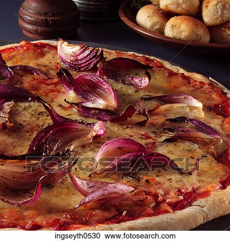 Red Onion Pizza, Onion, Pizza, Red Pizza, italian, round, cheese View Large Photo Image Stock Image - Red Onion Pizza, Onion, Pizza, Red Pizza, italian, round, cheese. Fotosearch