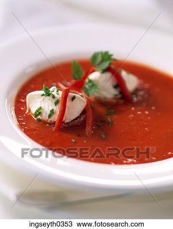 red pepper & ginger soup, ginger, pepper, soup, food, diet, nutritian View Large Photo Image Stock Image - red pepper & ginger soup, ginger, pepper, soup, food, diet, nutritian. Fotosearch